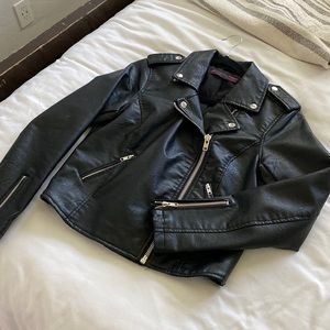 Faux leather jacket